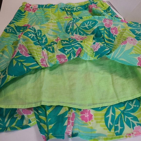 Lily Pulitzer Dopanine Tiered Colorful Summer Travel Skirt Size XS - Picture 5 of 9